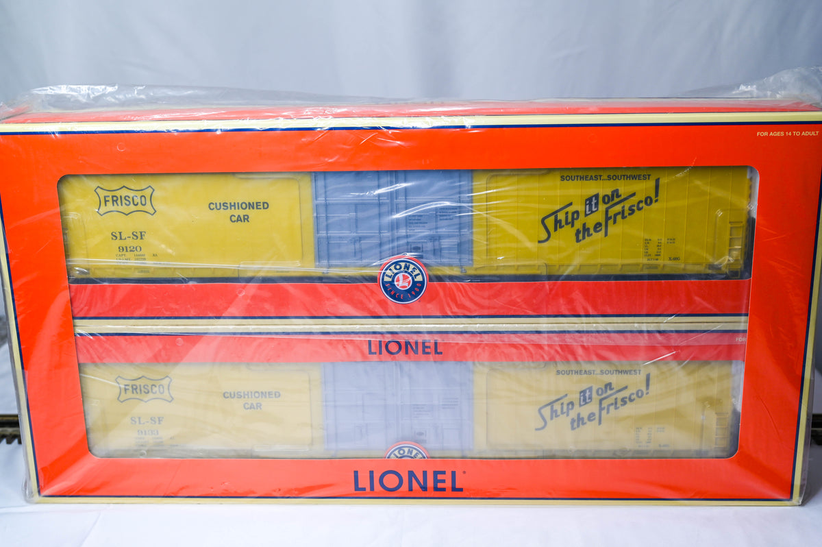 Lionel 86 Foot Frisco Hi Cube Boxcar 2 Pack | O Scale