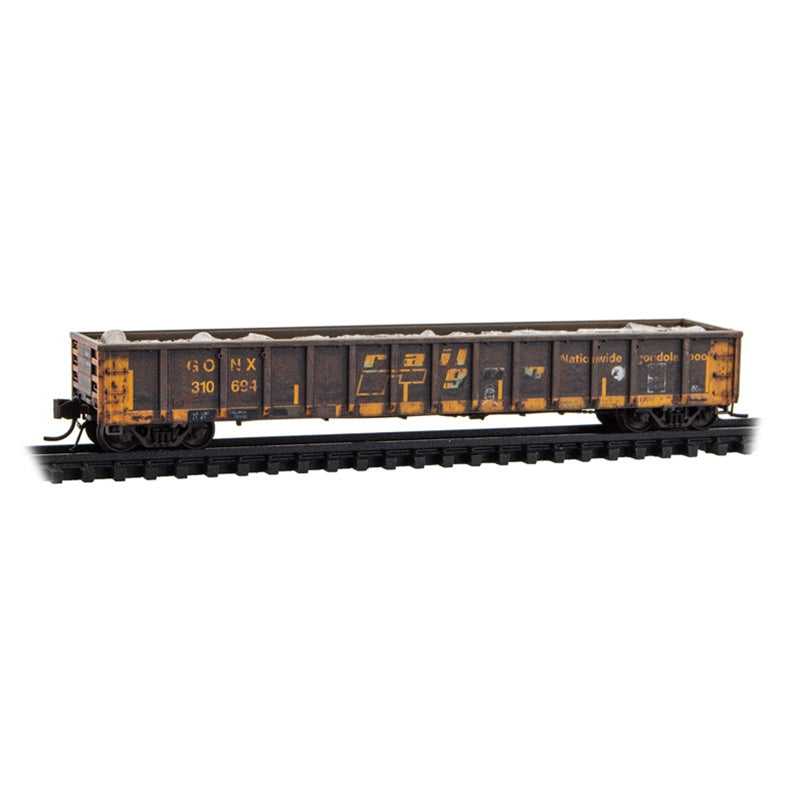 N Micro-Trains 52'6" Greenville 2494 Mill Gondola Weathered CSX Ex-Railgon #481747 | N Scale