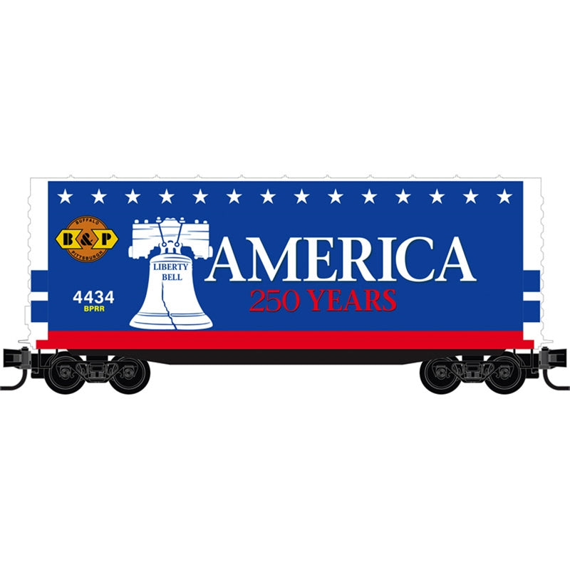 N Micro-Trains 40' Smooth Side Hy-Cube Box Car Buffalo & Pittsburgh #4434 | N Scale