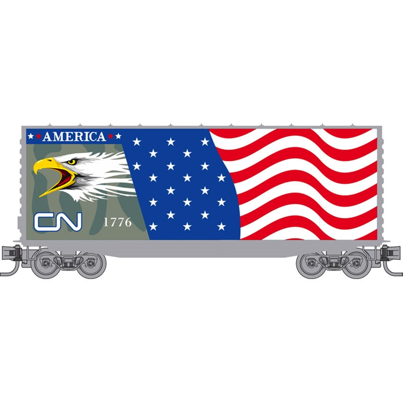 N Micro-Trains 40' Smooth Side Hy-Cube Box Car Canadian National #1776 | N Scale