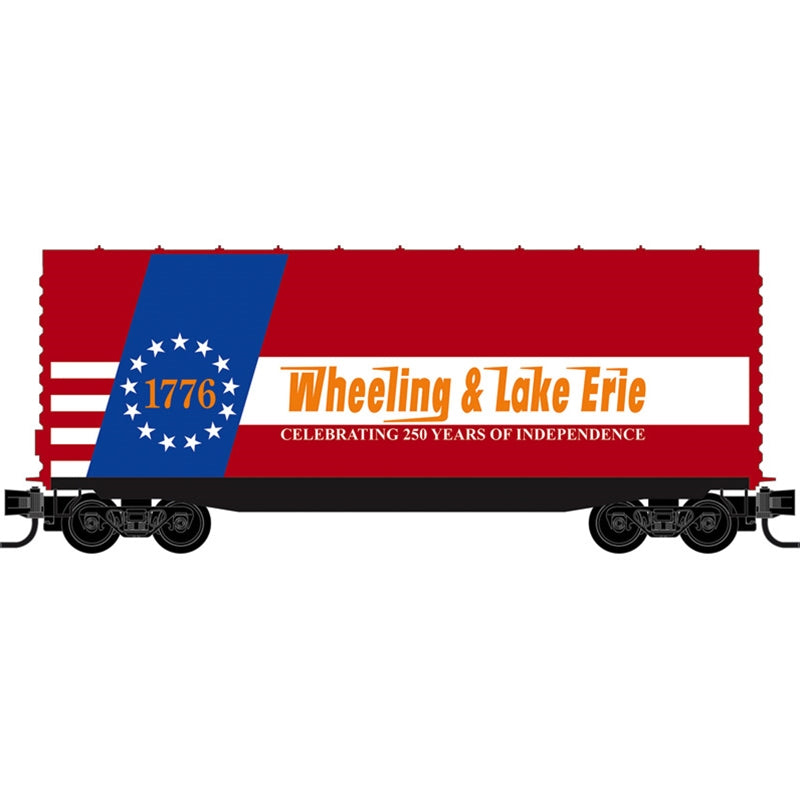 N Micro-Trains 40' Smooth Side Hy-Cube Box Car Wheeling & Lake Erie | N Scale