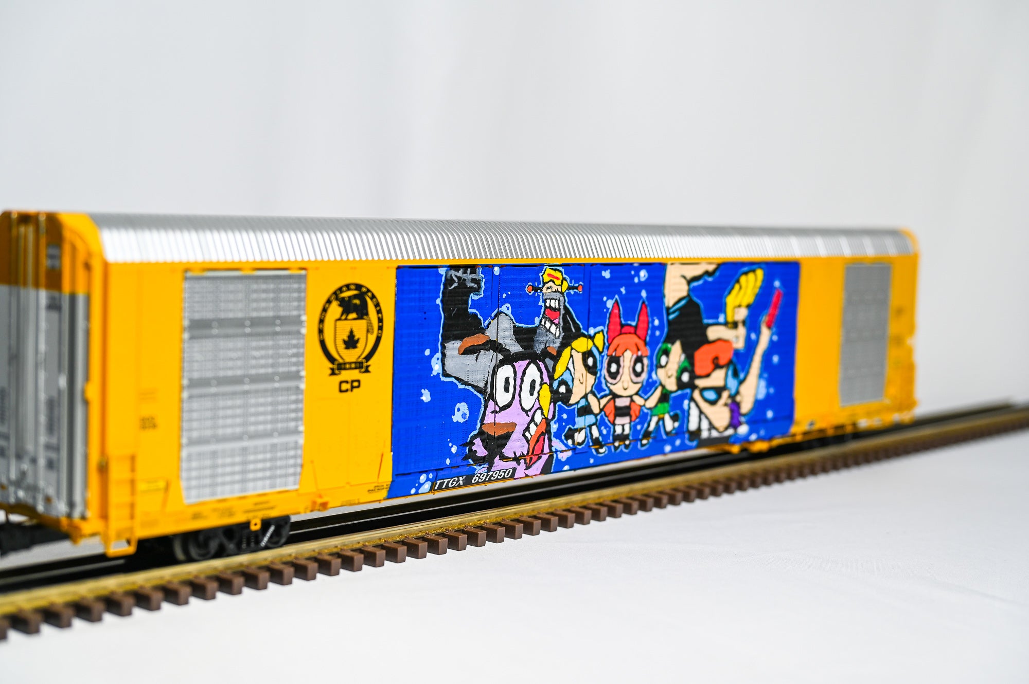 Custom Graffiti Atlas Gunderson Multi‑Max Auto Rack | CARTOON NETWORK | O Scale