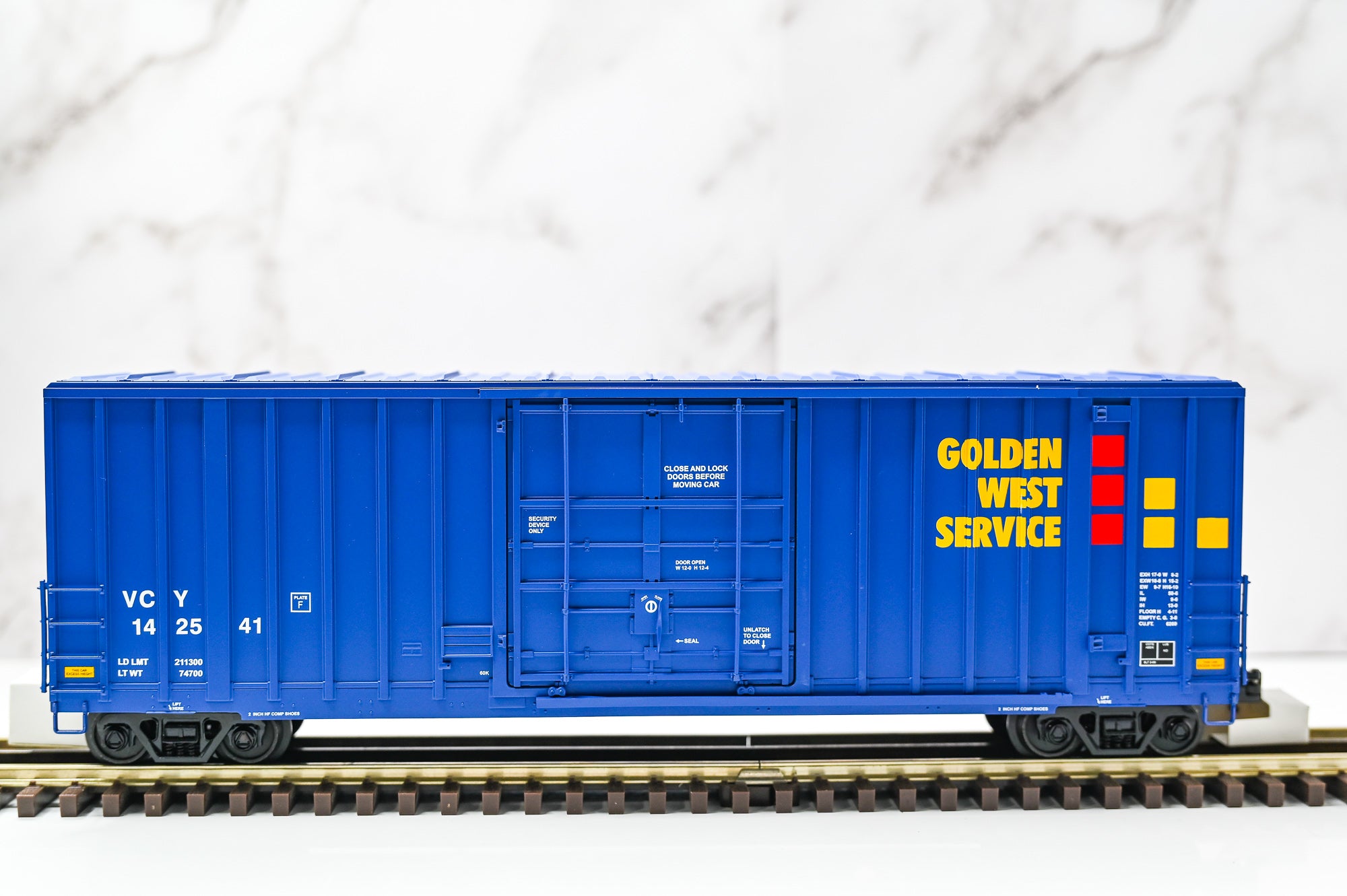 MTH Golden West Service 50 Foot High Cube Boxcar 142541 | Premier | O Scale