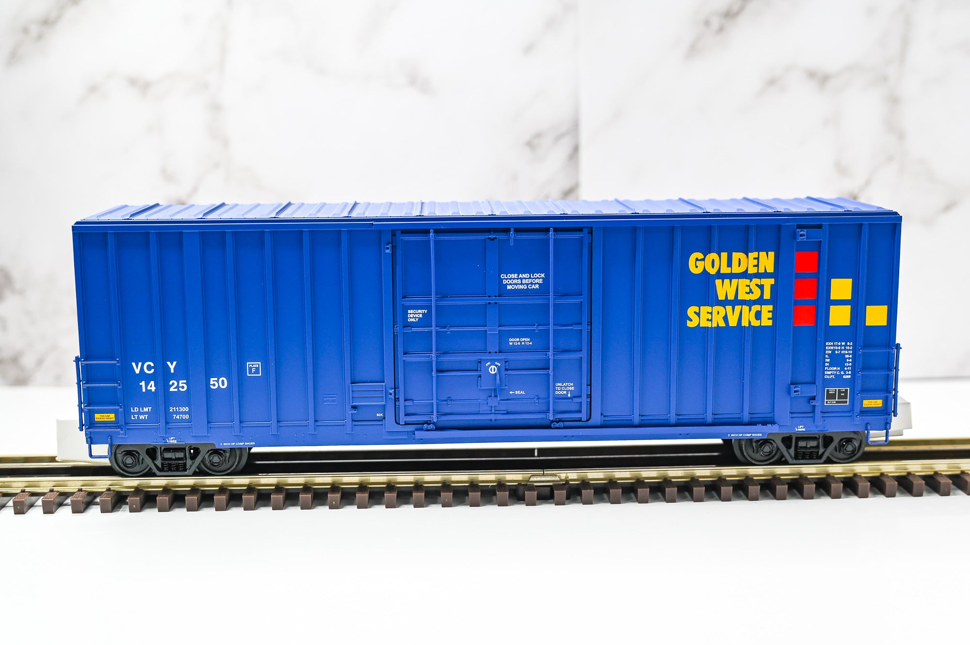 MTH Golden West Service 50 Foot High Cube Boxcar 142550 | Premier | O Scale