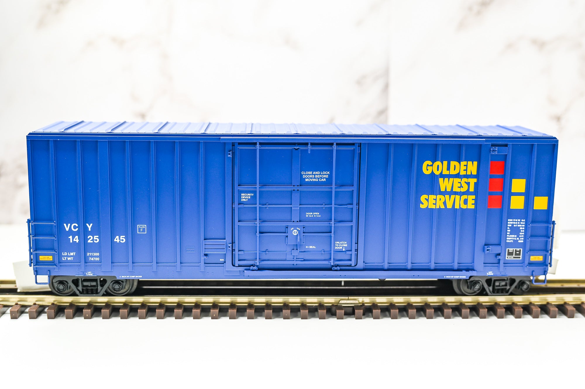 MTH Golden West Service 50 Foot High Cube Boxcar 142545 | Premier | O Scale