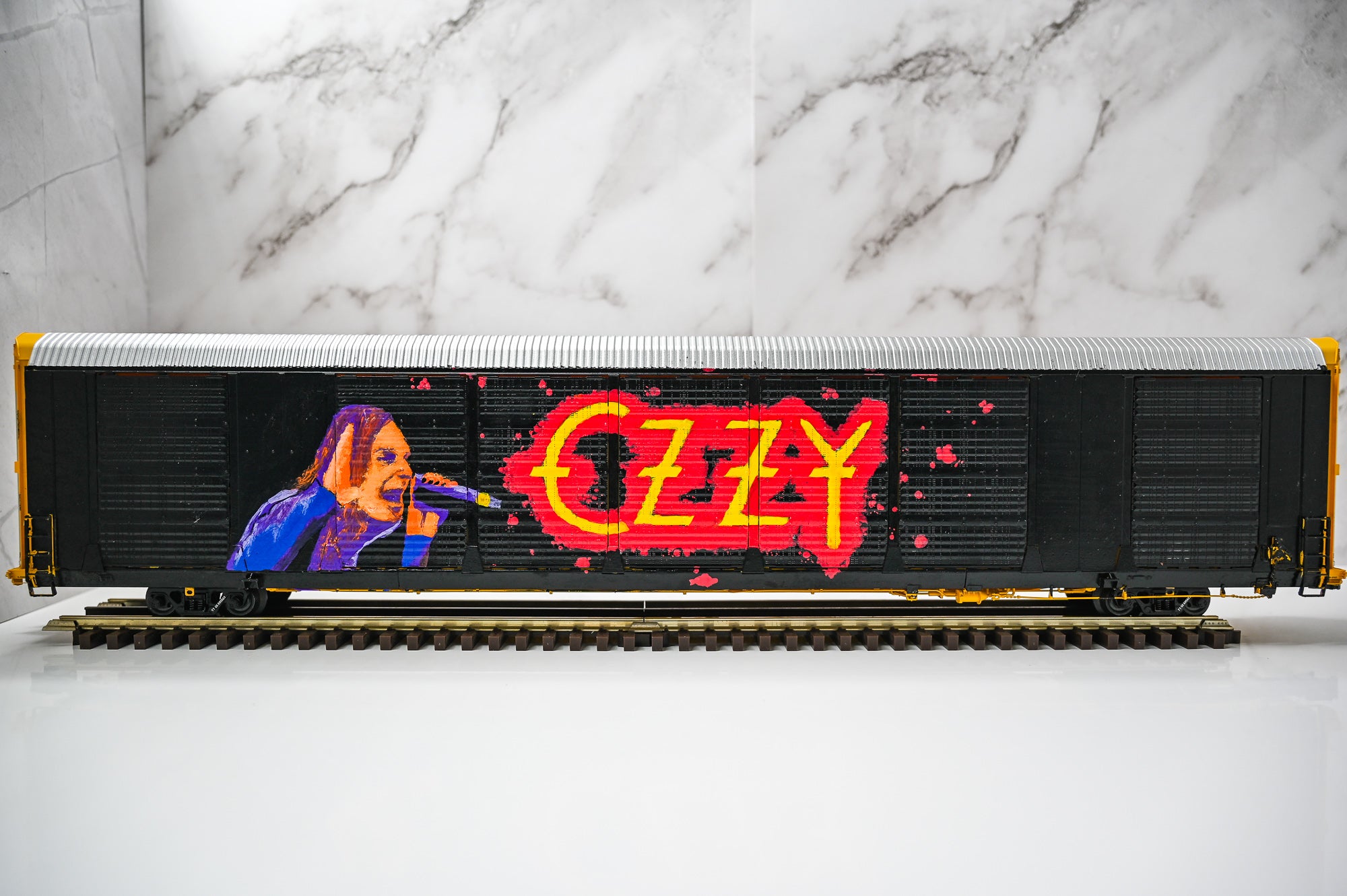 Custom Graffiti Atlas Gunderson Multi‑Max Auto Rack |OZZY| O Scale