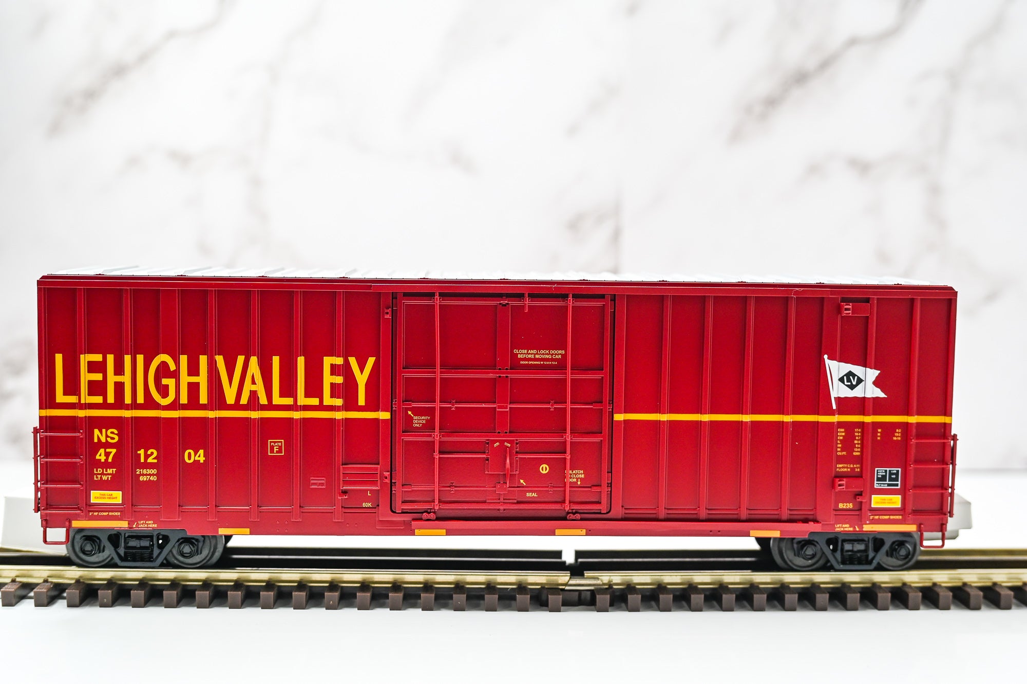 MTH Lehigh Valley (NS Heritage) 50 Foot High Cube Boxcar 471204 | Premier | O Scale