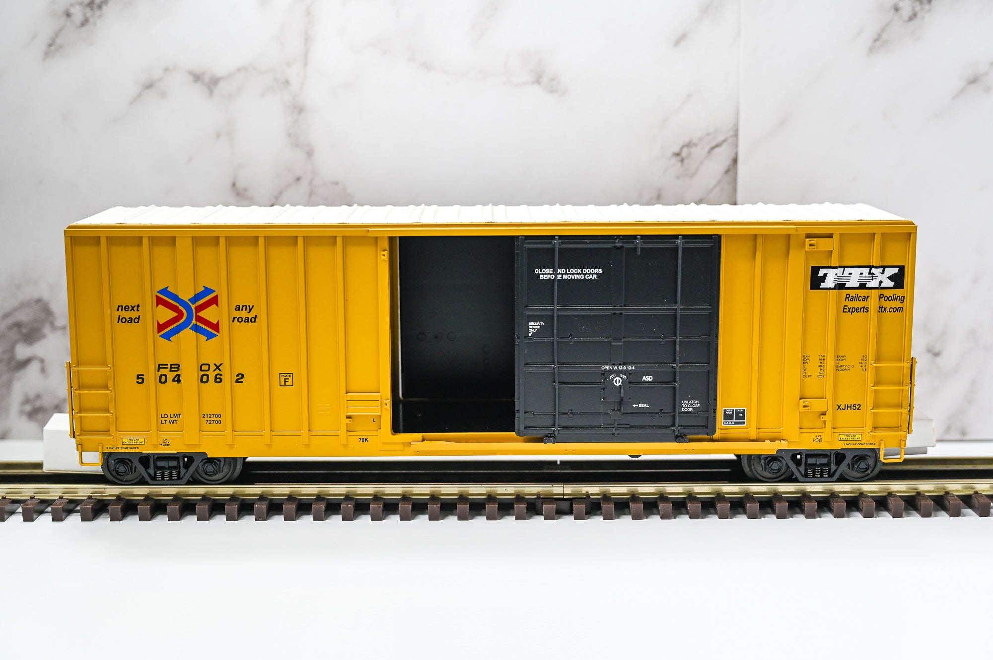 MTH TTX #504062 50’ High Cube Boxcar | Premier | O Scale