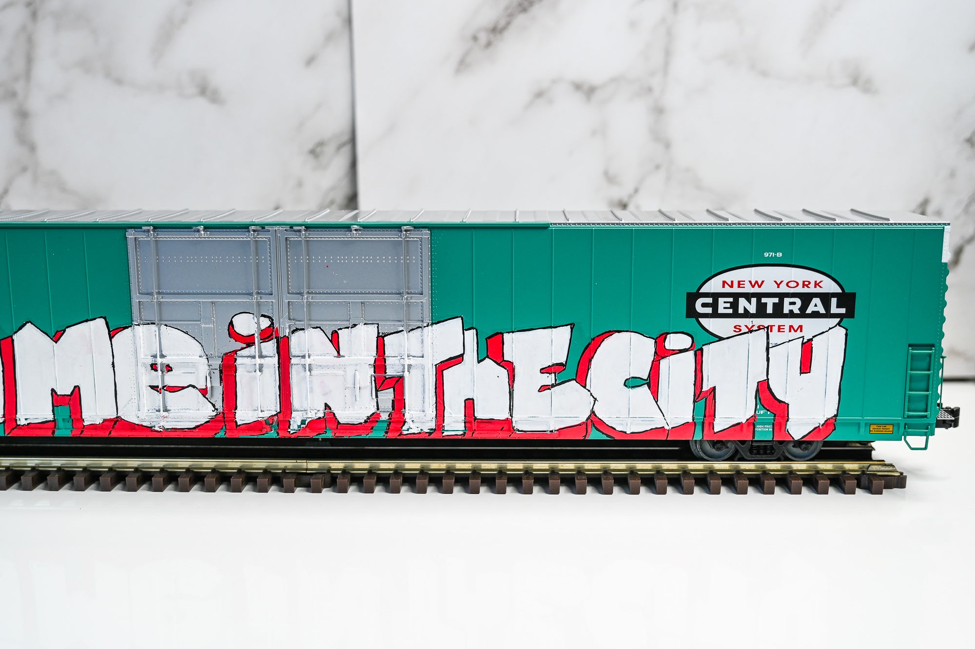 Custom Graffiti Lionel 86' Hi-Cube Boxcar  | CRIME IN THE CITY | O Scale