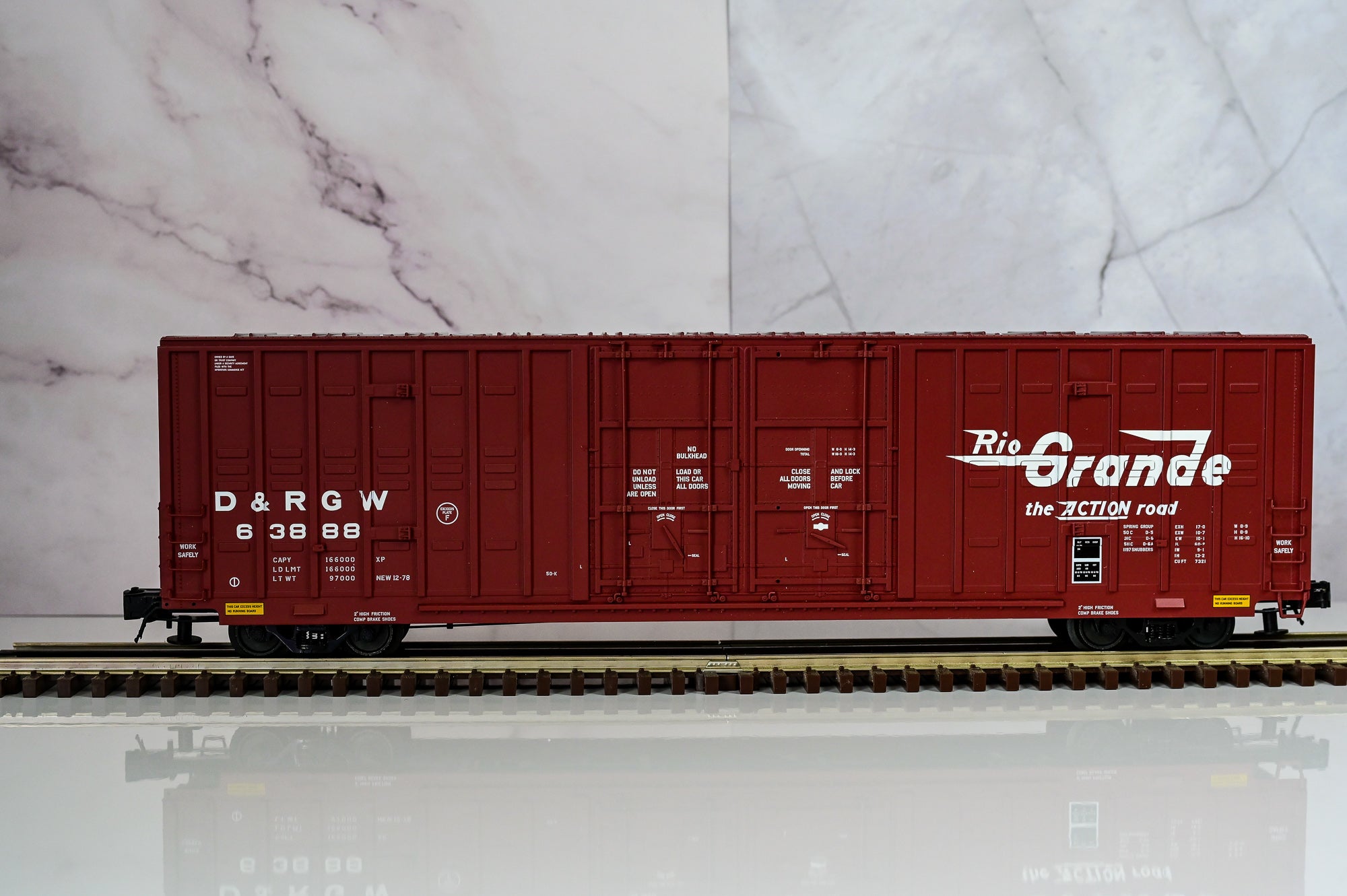 Atlas Rio Grande Berwick 60’ Boxcar #63888 | Premier | O Scale
