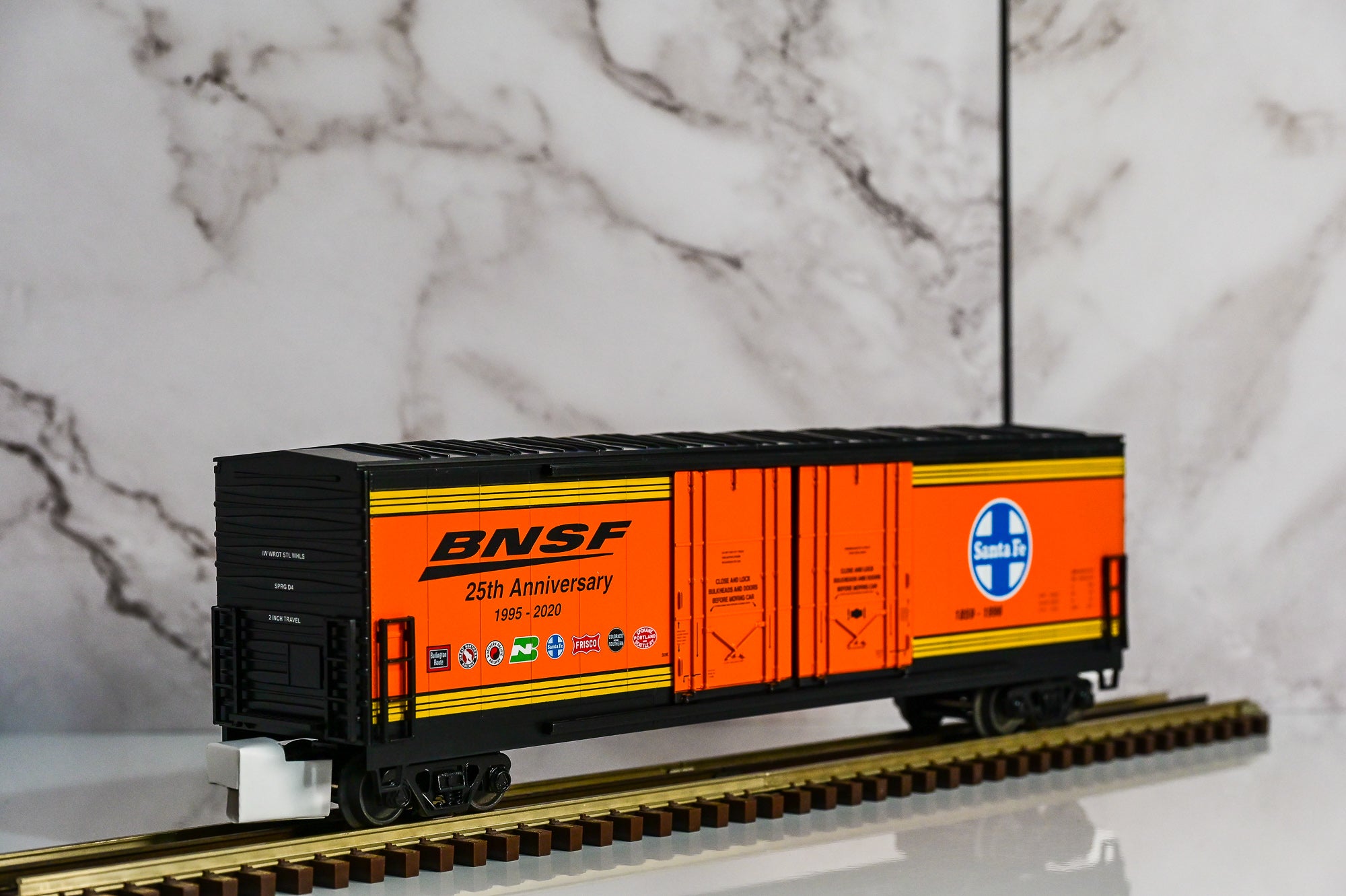 MTH BNSF Heritage 7-Pack 50’ Plugged Boxcar Set | O Scale