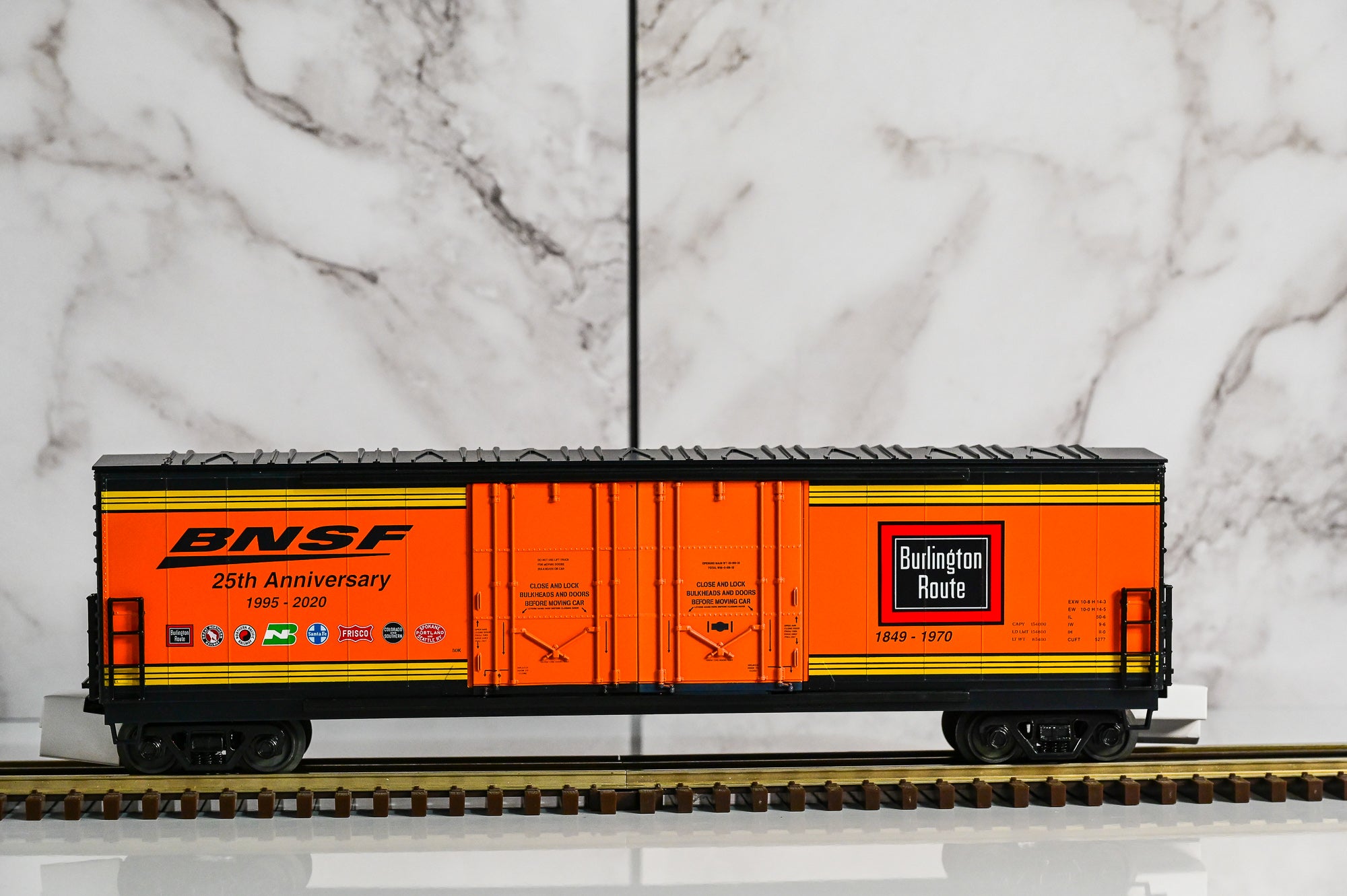 MTH BNSF Heritage 7-Pack 50’ Plugged Boxcar Set | O Scale