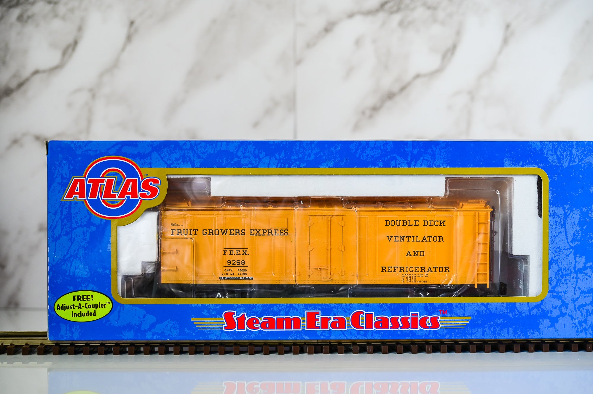 Atlas Fruit Growers Express 40’ Steel Reefer Car #9268 | Steam Era Classics | O Scale