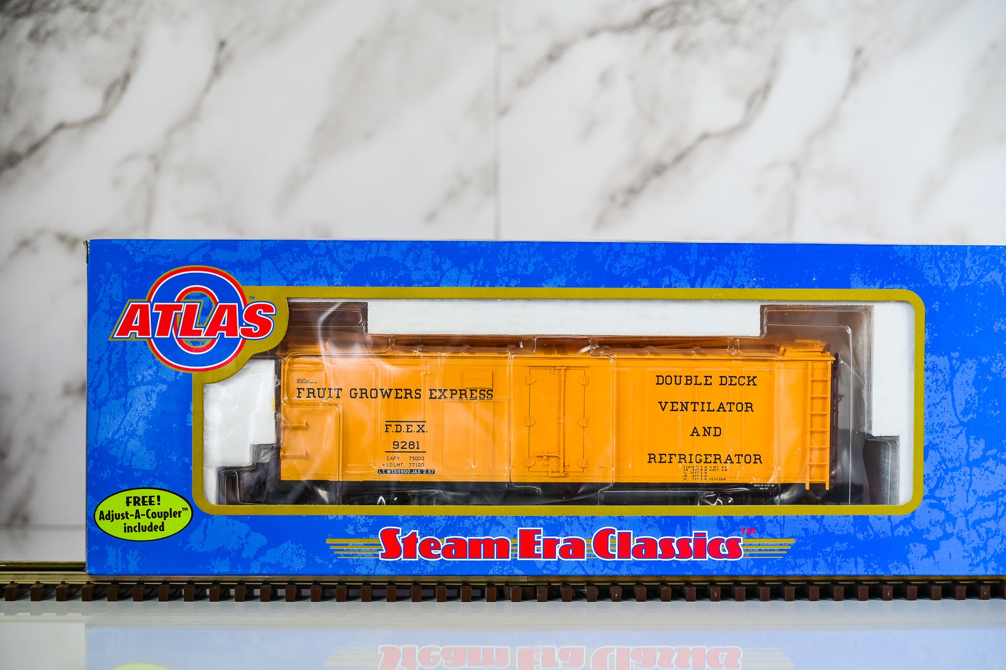 Atlas Fruit Growers Express 40’ Steel Reefer Car #9281 | Steam Era Classics | O Scale