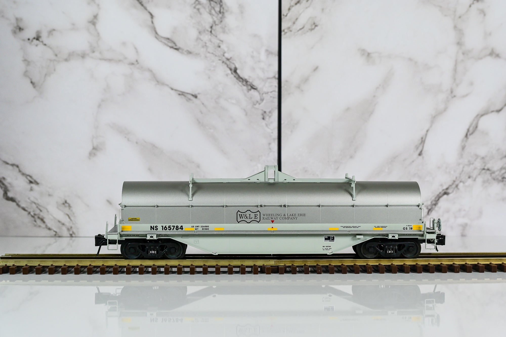 Atlas NS Conspic Stripes (WLE Hood CS 19) 42’ Coil Steel Car #165784 | Master Line | O Scale