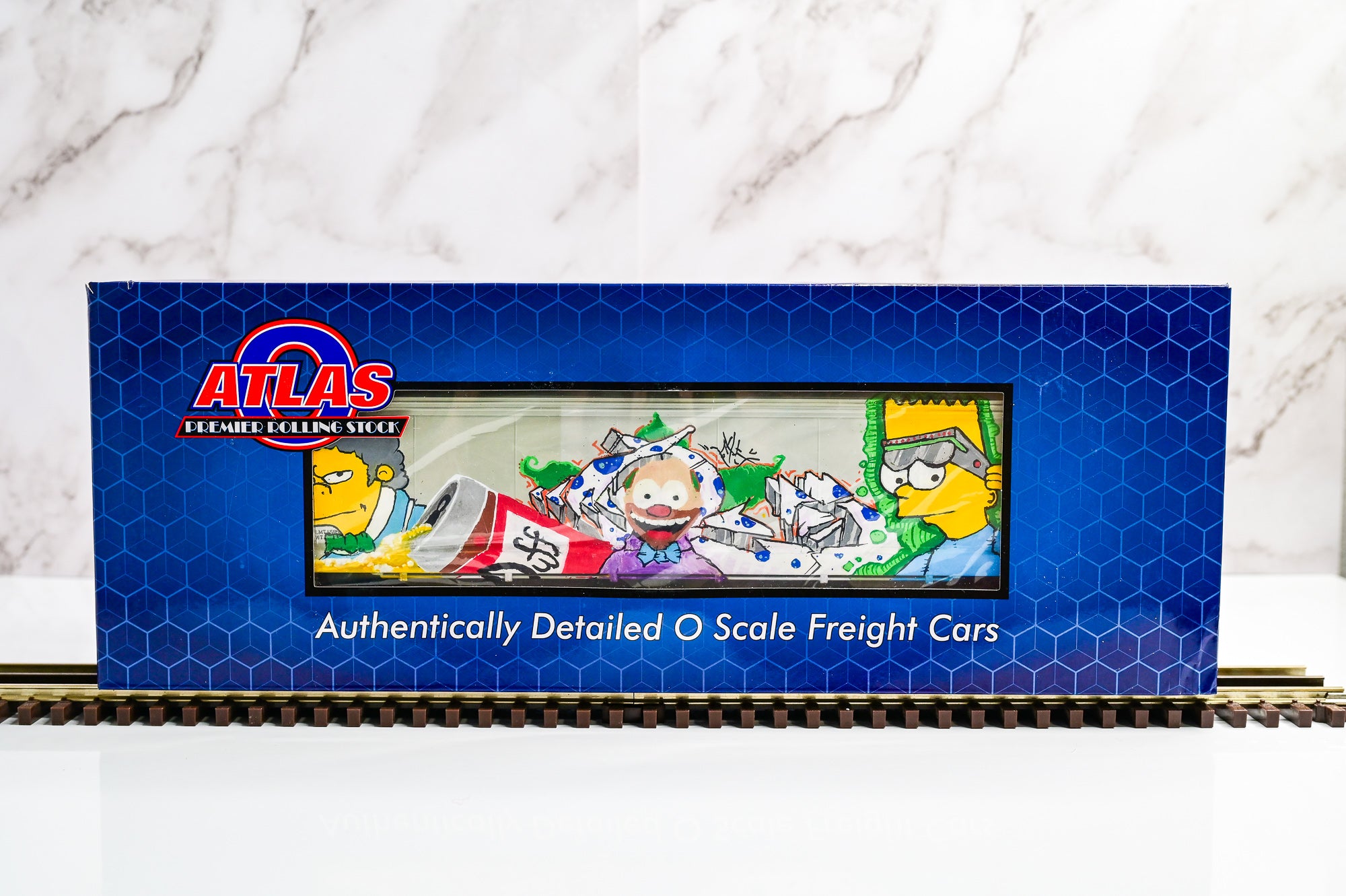 Custom Graffiti *2 Sides* Atlas 3-Bay Centerflow Hopper | SIMPSONS | O Scale