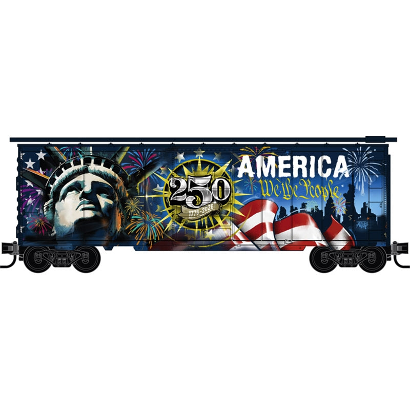 N Micro-Trains 40' Standard Box Car Liberty 250 | N Scale