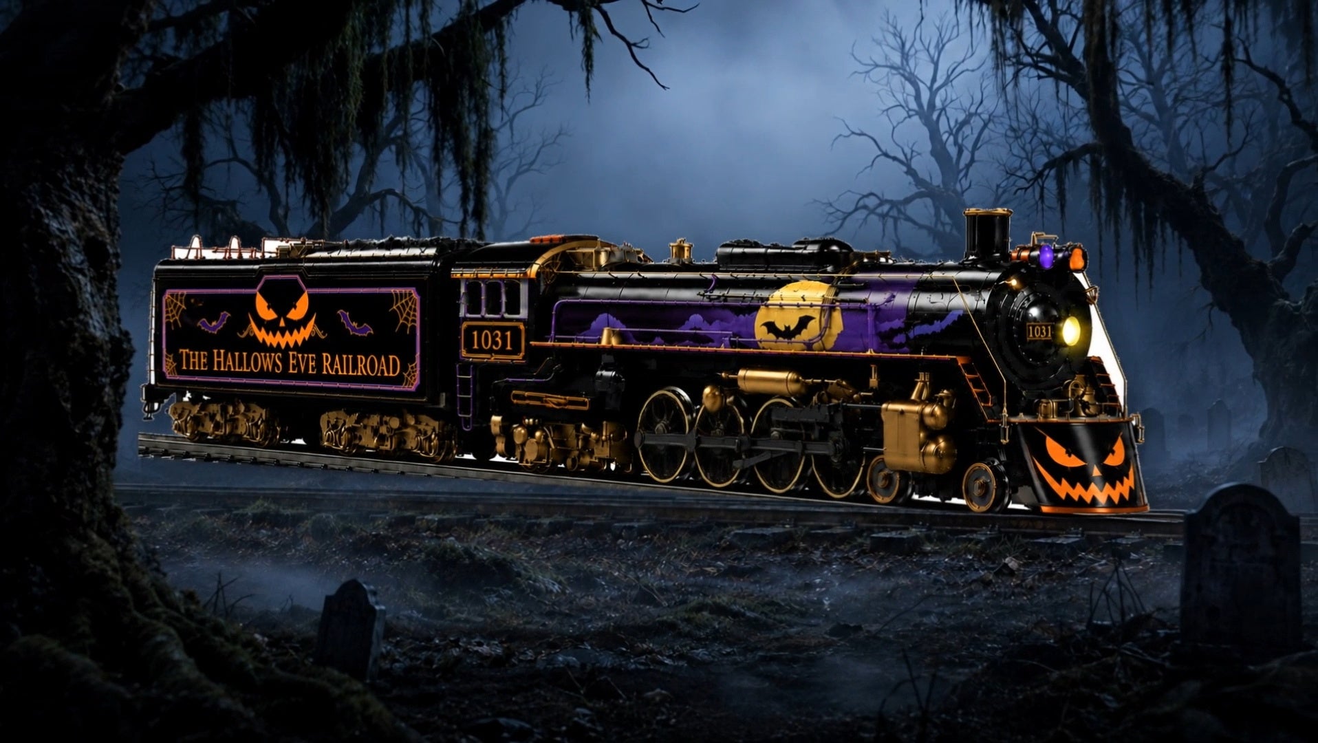 LIONEL – THOMAS & HIS TRAINS EXCLUSIVE THE HALLOWS EVE RAILROAD LEGACY S3 #1031 | GLOW IN THE DARK | O SCALE