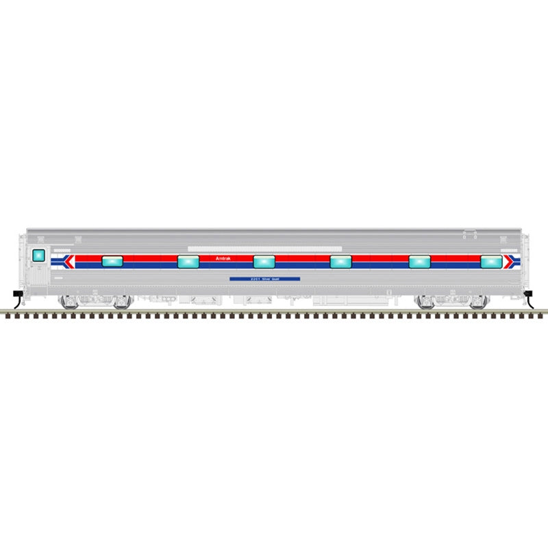 Atlas Amtrak California Zephyr 4 Car Set C | O Scale 3 Rail