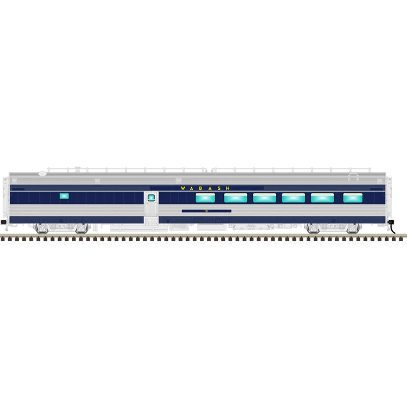 Atlas Wabash Blue Bird 4 Car Set | O Scale 3 Rail