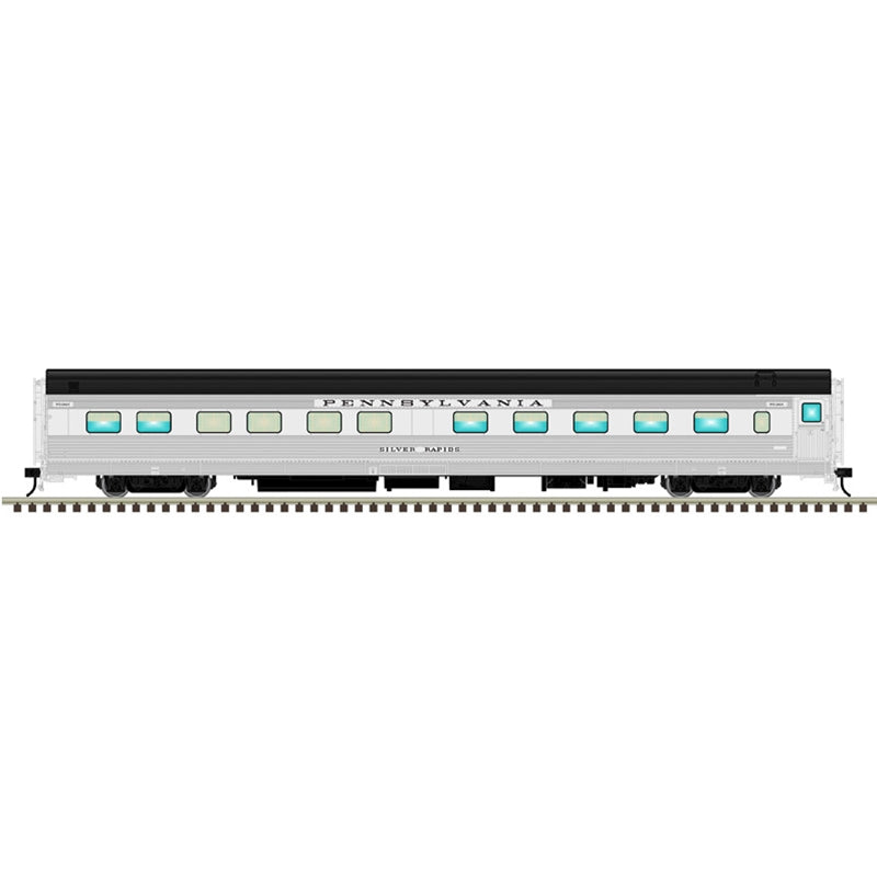 Atlas PRR Black Roof Silver Rapids #8449 10-6 Sleeper | O Scale 3 Rail